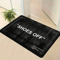 VIKAMA "Shoes Off" Doormat Streetwear Theme Trendy Floor Art for Entryway And Bedroom with This Unique Design