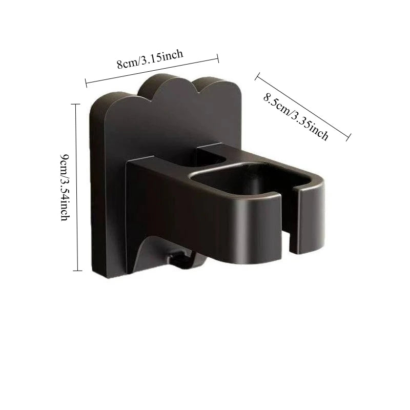 1pc Wall-Mounted Hair Dryer Holder,Space-Saving,No Drilling Required,Easy Installation,Compatible with Various Hair Dryer Models